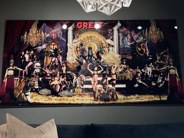 Glass picture Burlesk 90cm x 180cm