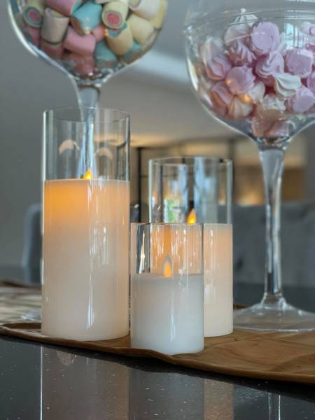 Led lamp shining glass Small