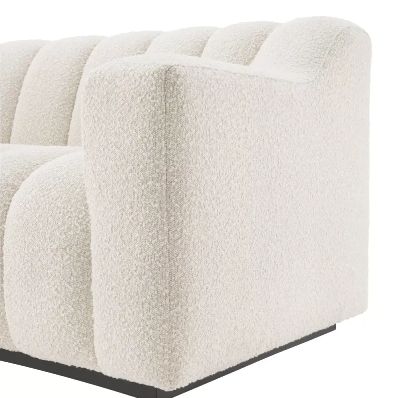 SOFA KELLY S   Bouclé cream | black base
