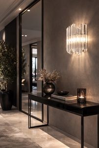 Hovedbilde Vegg lampe Praha chrome/glass 