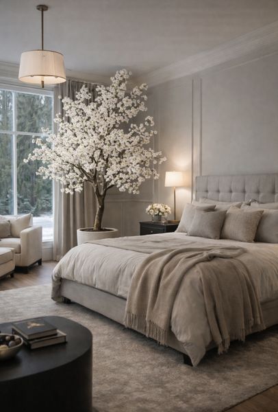 Cherry Blossom Tree 240cm White 