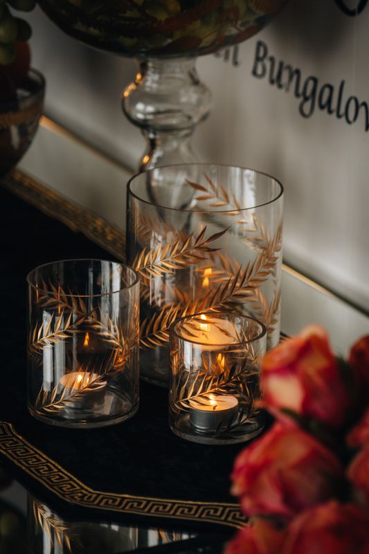 Glass votive H:8,5cm Small