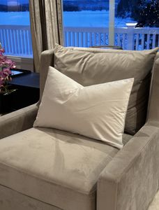 Hovedbilde Hvit velur putetrekk 40x60cm