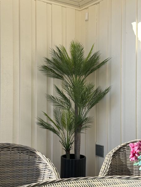 Slim Palm Triple Trunk Outdoor UV Protected 180CM