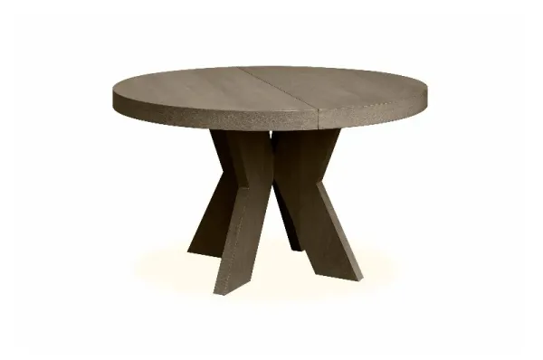 Spisebord Cleveland Ø:150, H75 Muskat grov eikefiner 2 x B60