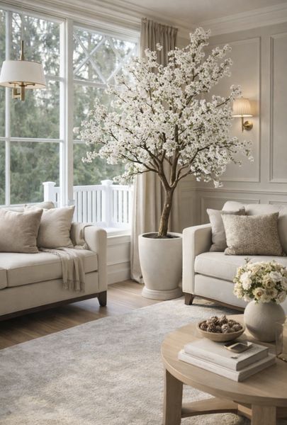Cherry Blossom Tree 240cm White 
