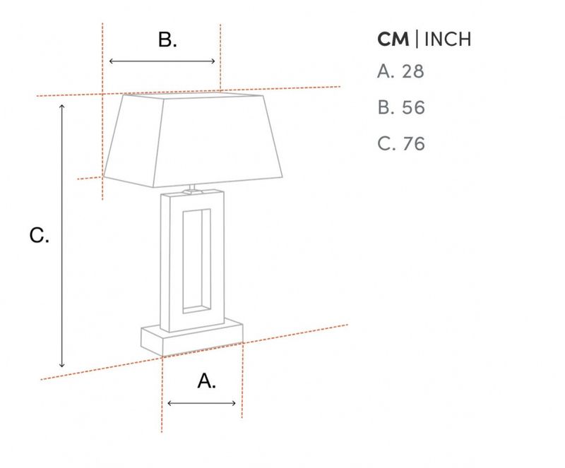 HEXAGON  table lamp White Marble ( Eichholtz )