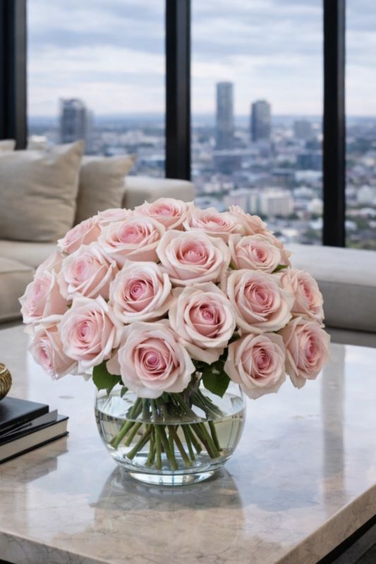 Rosa fløyel rose
