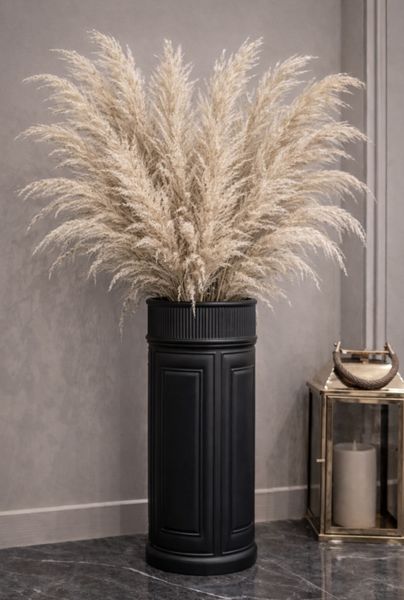 Roma høy vase matt sort H:45
